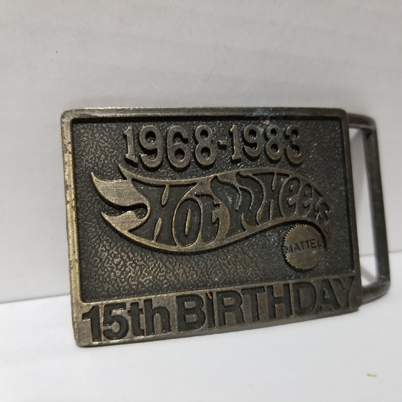 hot wheels Accessories - Vintage Hot Wheels 15th Birthday Belt Buckle Kids hot wheels Accessories - Vintage Hot Wheels 15th Birthday Belt Buckle Kids